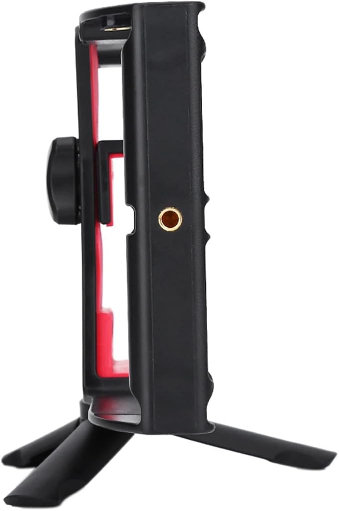 Smartphone Cage Rig Dual Hanlde Handheld Phone Cage Filmmaking Case with Tripod Cold Shoe for Video Recording Live Broadcasting Excellent