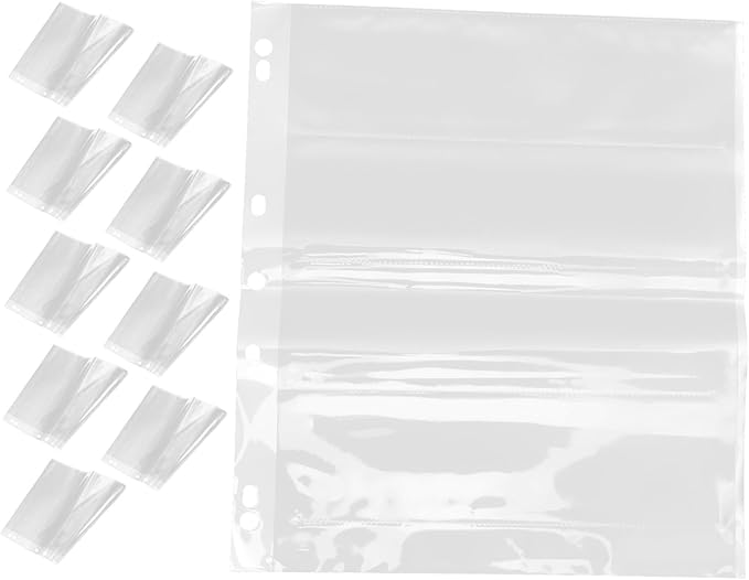 STOBOK 10pcs Heavy Duty Film Negative Sleeves No Storage Pack for Supplies Archival Photo Holders Easy Organization for Collectors