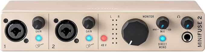 Arturia 800122 MiniFuse 2 USB-C Audio Interface Champagne (Renewed)