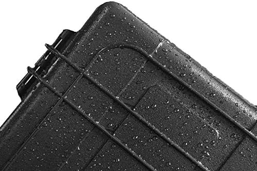 MOOCY 12" Hard Case with Pick Pluck Foam Insert, 13.3 x 10.5 x 4.3 Inch - Watertight Airtight Case for Pistol, Recorder, Camera, Microphone, GoPro