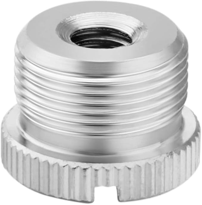 1/4 to 5/8 Adapter, 1/4"-20 Female to 5/8"-27 Male Screw Thread Adapter for Camera Monitor Microphone Stand - 2 Pack