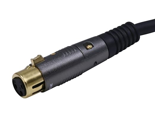 Monoprice XLR Male to XLR Female Cable - 150 Feet - Black | 16AWG, Gold Plated - Premier Series