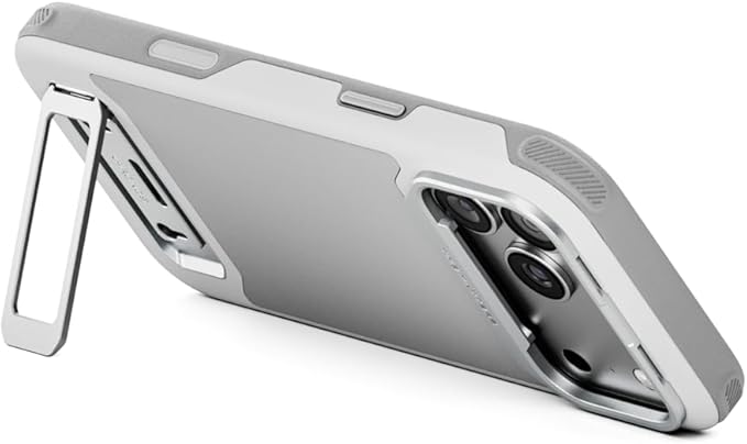 Tilta Khronos Lite Case Compatible with iPhone 17 Pro Max – Light Gray | Lightweight Mobile Cage | Kickstand | Magnetic Mounts | Metal Lens Frame | Professional Smartphone Rig