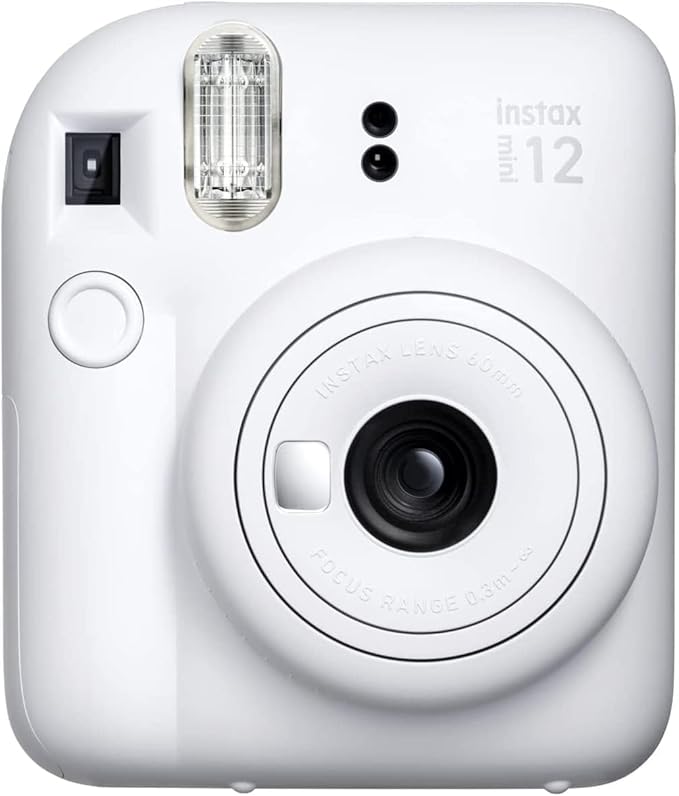 Fujifilm Instax Mini 12 Instant Camera (Camera + 6 x Twin Packs, Clay White)