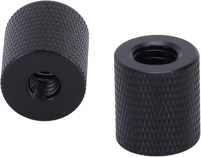 VINGVO 3/8 to 1/4 Tripod Adapter, Female 3/8 Inch‑16 to Female 1/4 Inch‑20 Aluminum Alloy Thread Adapter 16mm Outer Circle Diameter for Tripods, Ball Heads, Monopod, Light Stands