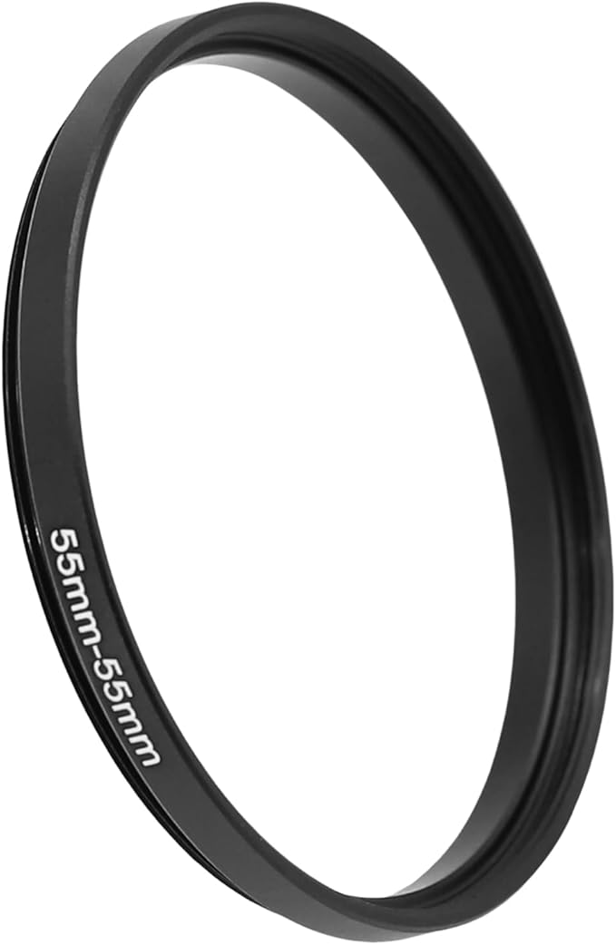 55-43/46/49/52/55/58/62/67/72/77mm Step Up & Step Down Filter Ring Adapter for Camera ND/UV/CPL (55-55mm)