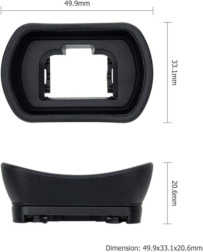 Kiwifotos Soft Long FDA-EP18 Viewfinder Eyecup Eyepiece for Sony A7 A7II A7III A7R A7RII A7RIII A7RIV A7S A7SII A9 Camera for Sony A7 III A7 II A7 A7R IV A7R III A7R II A7R A7S II A7S A9 Camera