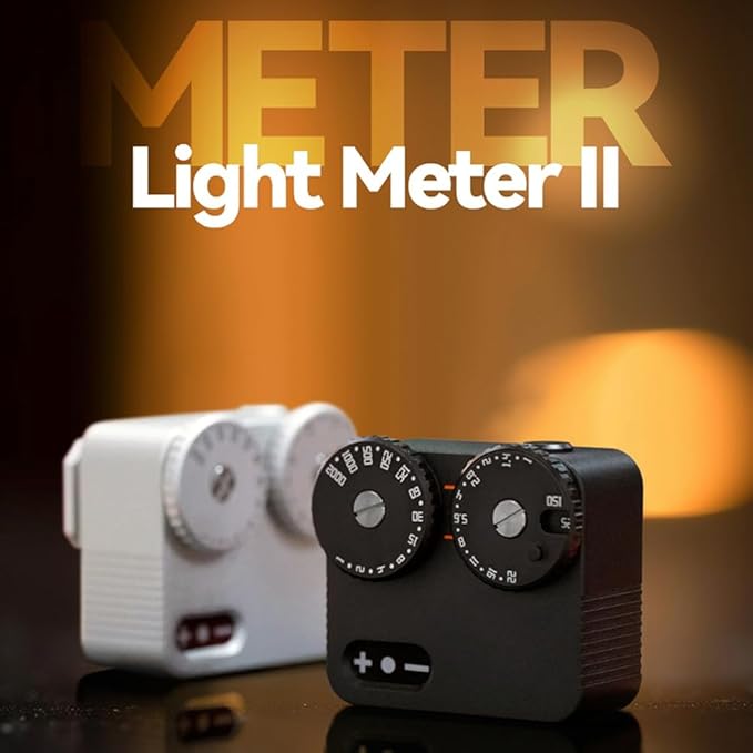 Light Meter II Cold Shoe for DSLR Film Camera Light Meter 12 Shutter Speed Photography Replacement Parts Accessories (Black)