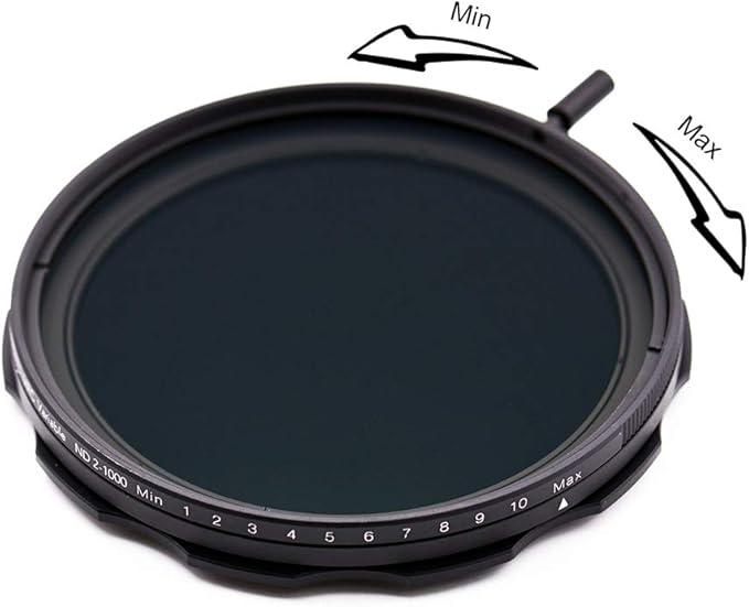 JONGSUN 67mm Variable ND Filter, S-Pro MRC 16 Layers Nano Coatings, More Than 10 Stop ND2-ND1000 Stepless Adjustment Graduated, Lens Cloth Kit,Camera Neutral Density Filter