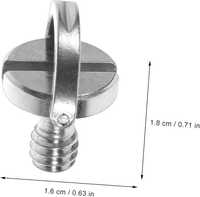 Generic Tripod Screw Mount Replacement 1/4 Inch Camera Mounting Screws d Ring Quick Release Plate Clamp