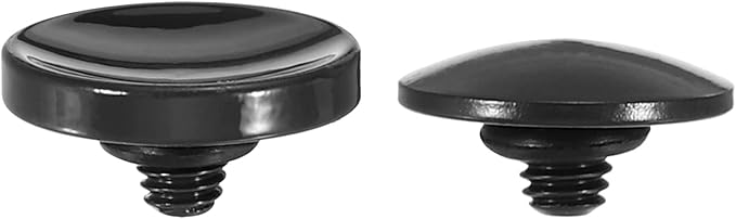 PATIKIL Camera Shutter Button, 2 Pack Soft Shutter Release Button Pure Copper Camera Button Suitable for Nikon for Fujifilm for Leica DSLR/SLR Camera, Black