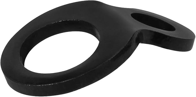 Tie Down Strap Rings Dirt Bike Stainless Steel Multi-Purpose Tie Down Anchor Strapping Hooks for Mounting in The Garage, Work Shop, Truck, Trailer, Golf Cart, Fence Black (10-Pack)
