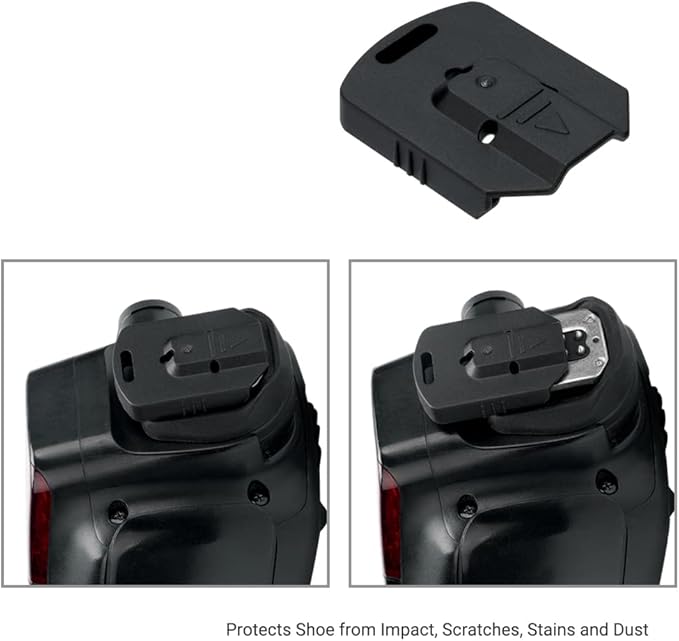 JJC 2PCS Flash Hot Shoe Cover Cap for Canon Flash Speedlight 270EX II 580EX II 430EX III-RT, ABS Flash Shoe Mount Protector with Self-Locking Function