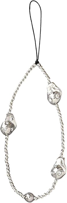 Beaded Phone Charm Lanyard Strap Girly Style Fixed Beads Pearl Lanyards