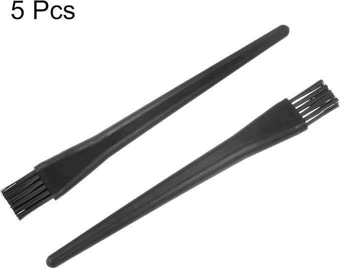 HARFINGTON 5pcs Anti-Static Cleaning Brush 16x18mm PV Plastic Conductive Bristles Small Narrow Anti Static ESD Brushes for Clean PCB Laptop Keyboard Fan