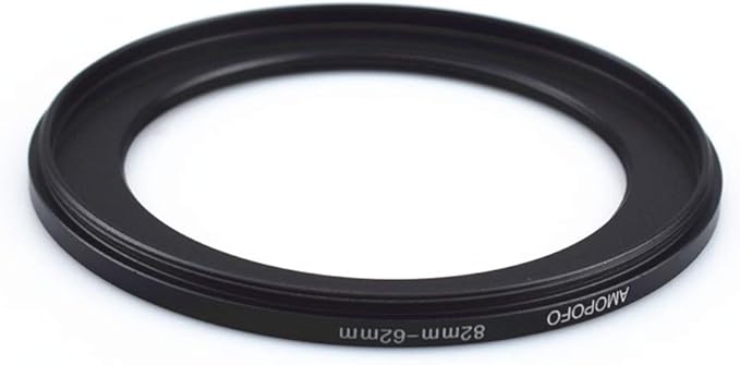 82 to 62mm Metal Ring/82mm to 62mm Step Down Rings Filter Adapter for UV,ND,CPL,Metal Step Down Rings,Compatible with All 82mm Camera Lenses & 62mm Accessories