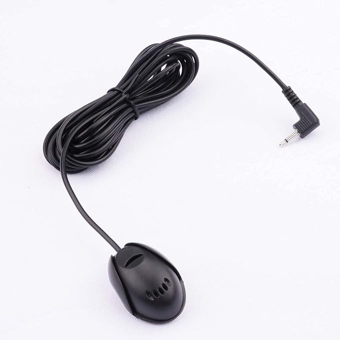 FingerLakes Mic 3.5mm External Microphone Assembly for Car Vehicle Head Unit Bluetooth Enabled Audio Stereo Radio Receiver GPS DVD with 3m Cable Plug and Play, FL11