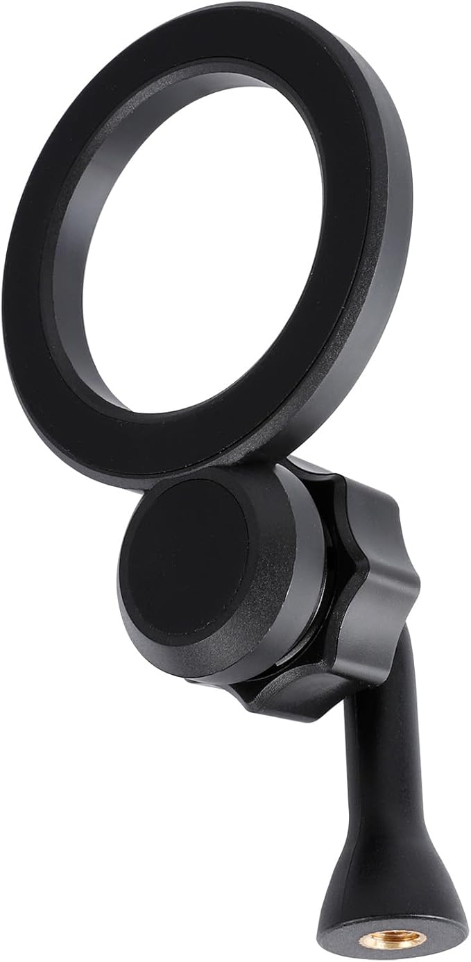 Magnetic Tripod Holder Mount Adapter for MagSafe, Magnet Phone Holder Adapter with 1/4"-20 Screw Hole for iPhone 12 13 14 15 16 Plus Pro Max All Series
