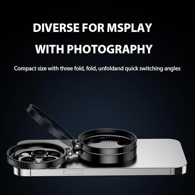 52 mm Magnetic CPL Filter, Circular Polarizing Lens with Anti-Glare Coating for Smartphone Photography, Compatible with iPhone and Android Devices, Includes a Magnetic Adapter Ring and Clip Mount