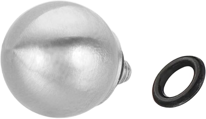 PATIKIL Camera Shutter Button, 10mm Ball Shape Shutter Release Button Pure Copper Camera Buttons for Fujifilm XT5 XT30 XT20 XT4 XE2 XE4, Silver