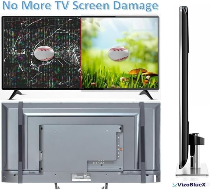 VizoBlueX 85-86 inch Blue Light and Damage TV Screen Protector. Protection Shield & Anti-Blue Light Filter Blocking UV for LCD LED 4K OLED QLED (75.2 x 43.1 inch)