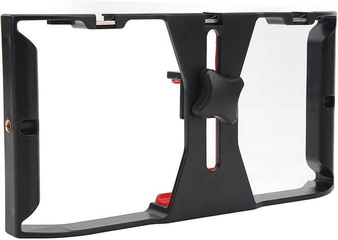 Phone Rig Stabilizer Professional Mobile Phone Handheld Rabbit Cage Universal Video Rig Aluminum Alloy Anti Shake Handle for Live Streaming Video Recording Portrait