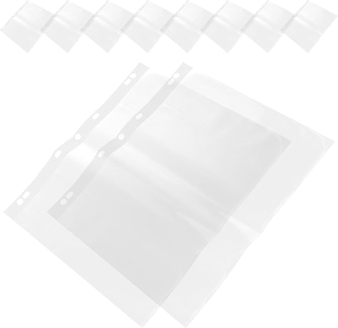 Angoily 10pcs 120-hole Film Negative Storage Sleeves Waterproof Flat Film Sleeves for Archival Photo and Slide Protection