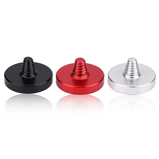 WALFRONT 3Pcs Aluminum Alloy Camera Shutter Buttons, Premium Ergonomic Release Push Pins, Improved Grip and Vibration Reduction for DSLR and Mirrorless Cameras
