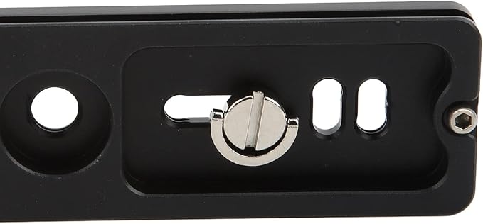 Quick Release Plate with 1/4 Inch Screw and D Ring, Arca Swiss Standard QR Plate for Camera Tripod Ball Head, Aluminum Alloy with Anti - Slip Rubber Pads (150mm)