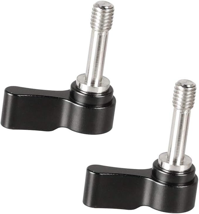 CAMVATE M6 Ratchet Wingnut Assembly Knob Black (A Pair) - 2159