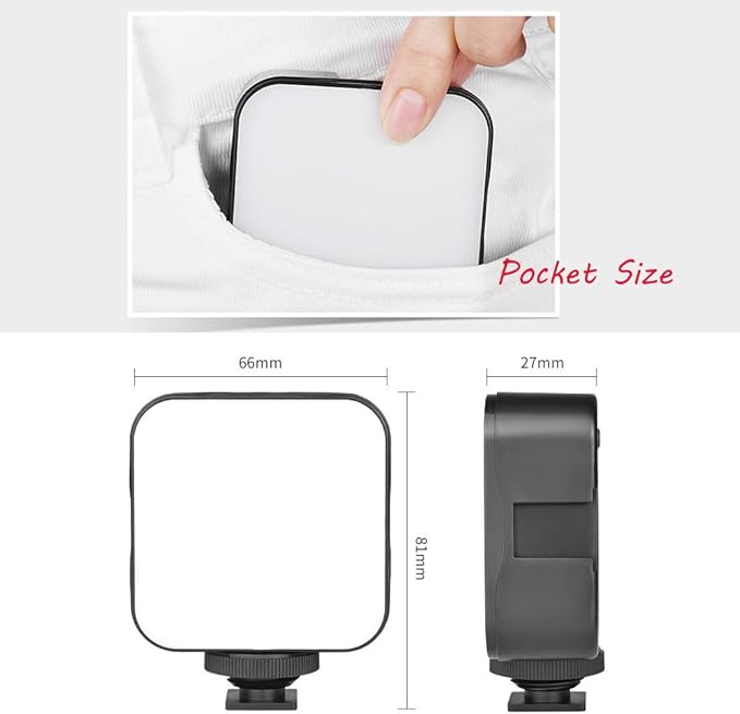 Andoer Smartphone Video Rig with 2pcs LED Video Light, Phone Filmmaking Case, Phone Video Stabilizer Grip Tripod Mount for Videomaker