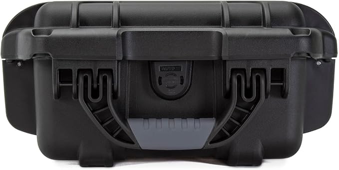 NANUK 905 Pro Waterproof Hard Case with 2-Pocket Lid Organizer and Padded Divider, Black