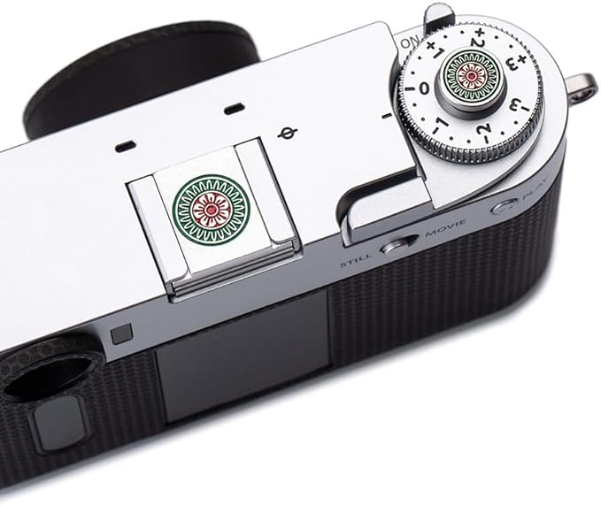 Chinese Mahjong Camera Shutter Button and Camera hot Shoe Cover, Suitable for Fuji XE3/XE4/XT100/XT200/XT20/XT30/XT4/XT5/XPRO2/XPRO3/Nikon ZF (Chinese Mahjong Shutter Button and hot Shoe Cover)