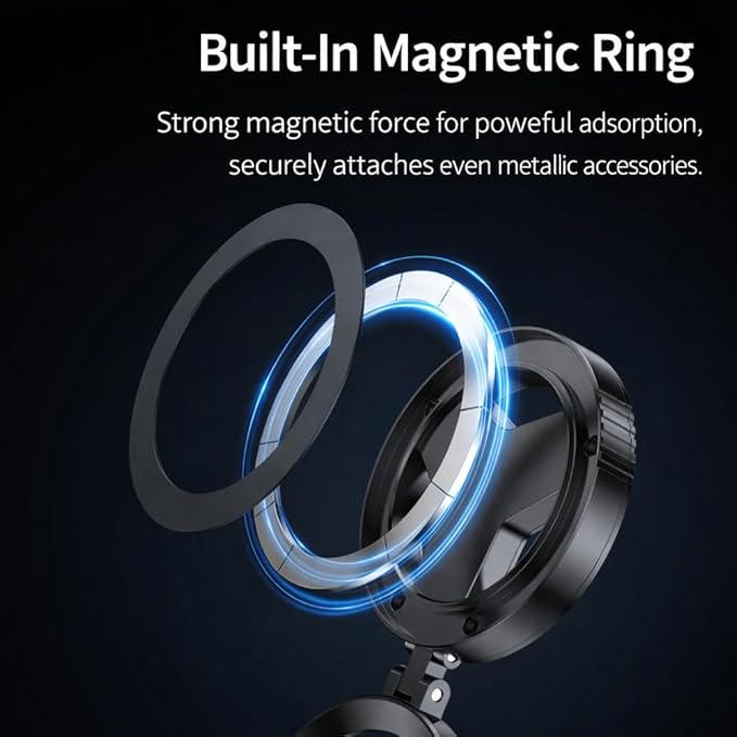Anti-Glare Magnetic Phone Filter, 52mm CPL + Star & Polarizing Camera Filter, HD Foldable Portable Magnetic Lens Attachment for iPhone, Samsung & Android (1)