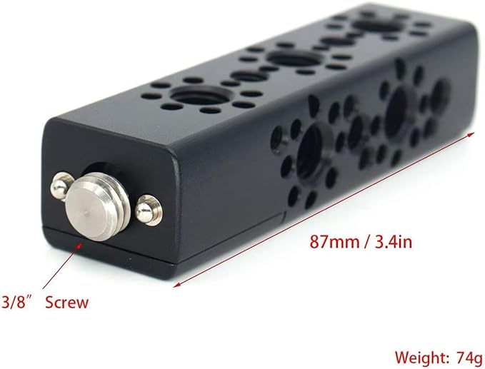 SZJELEN ARRI Top Handle Extension Set with 3/8 Thread Fixed for Camera ARRI Positioning Top Handle Fixture Handle Hollywood Handle