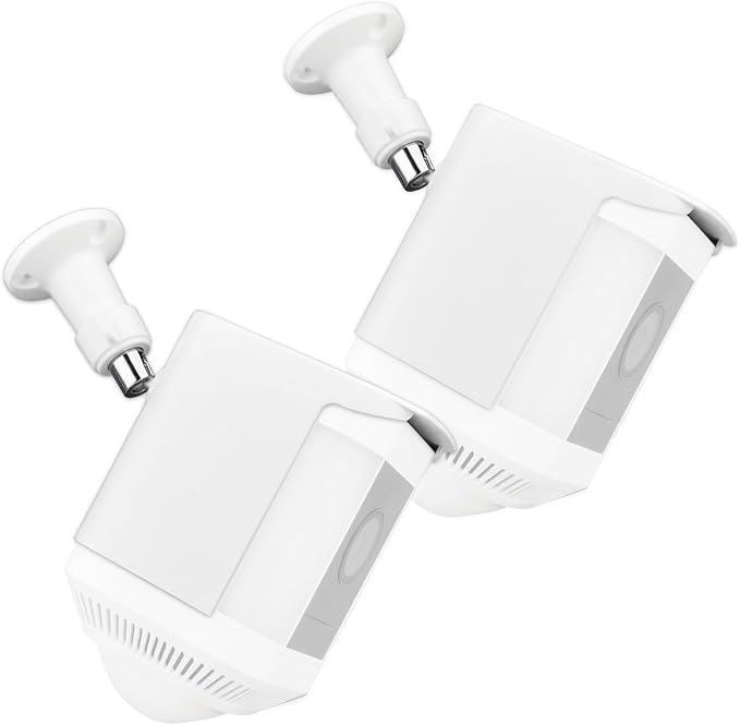 Plastic Cover Protective Case for Spotlight Cam Plus, Wall Mount Bracket, Skin Cover Case for Camera Protection from Sun/Rain/Dust,2-Pack, White, Camera Not Included