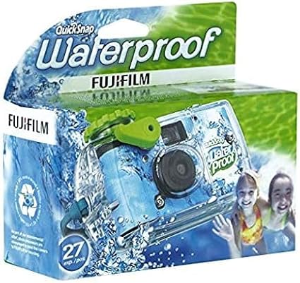 Fujifilm Quick Snap Waterproof 27 exposures 35mm Camera 800 Film, 1 Pack + Quality Photo Microfiber Cloth (1 Pack)