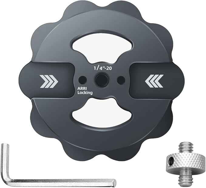 Magnetic Phone Tripod Mount,1/4" Thread Cold Shoe 360° Rotation,Compatible with iPhone16 15 14 13 12 Pro All Series,Magnetic Ring iPhone Tripod Mount Adapter