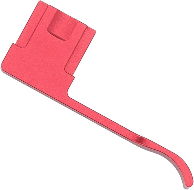 Bewinner Metal Hot Shoe Thumb Up Grip for GR III GR IIIX, Ergonomic Aluminum Alloy Hand Grip Camera Accessory (Red)