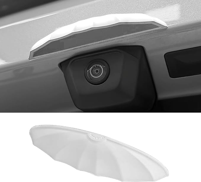 Universal Car reversing Camera rain Cover, car Thick Camera Protection Sticker, Silicone rain Sticker, Non-Destructive Adhesion (White)