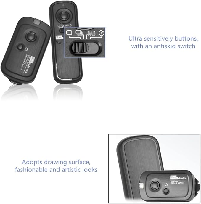 Pixel RW221-DC0 Camera Remote Shutter Release Wireless Radio Control Compatible with Nikon Z8 Z9 D3 D4 D5 D6 D800 D850 D810 D700 D500 D300 D200 F100 F90 F6 F5 D1X D2H Replaces MC-30A MC-36A