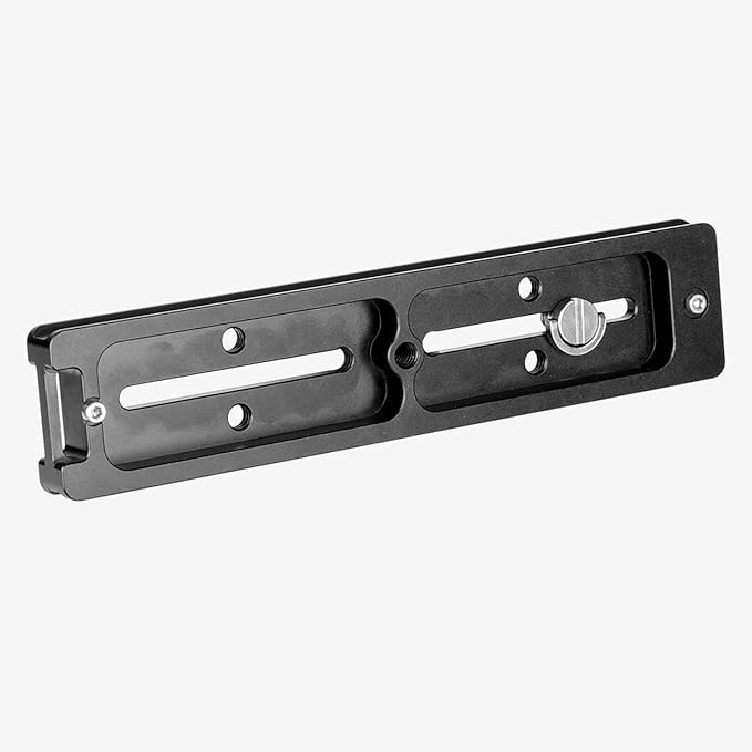 koolehaoda 180mm Quick Release Plate Rail Nodal Slide Dual Dovetail Plate with Bubble Level Compatible Arca-Swiss