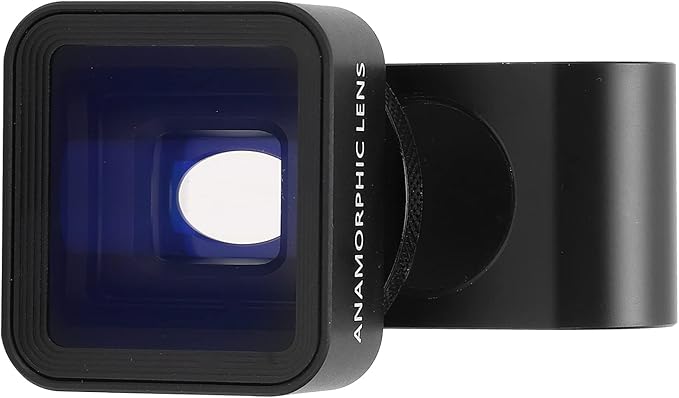 Anamorphic Lens, 1.33X Wide Screen Anamorphic Lens, Phone Cinematic Filmmaking Lens for Smartphones