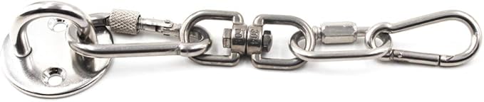 304 Stainless Steel Round Eye Pad Plate 5/16" 8mm Anchor Mount Great for Yoga Swings Hammocks/Boat Rigging/Marine Deck Hardware/Suspension Training Straps