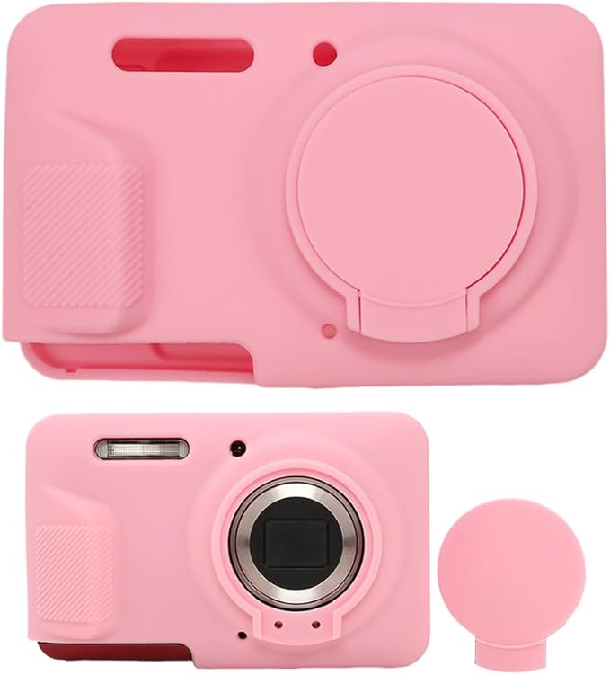 AEXUTDA Case Compatible for Kodak FZ55 Camera, Lightweight FZ55 Body Skin, Soft Silicone Scratch Resistant Ultra-Thin Protective case FZ55,Pink