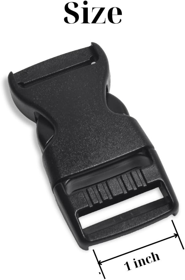 Buckles for Straps Set of 4 Pcs Plastic Buckle Clip Quick Side Release Plastic Fastener