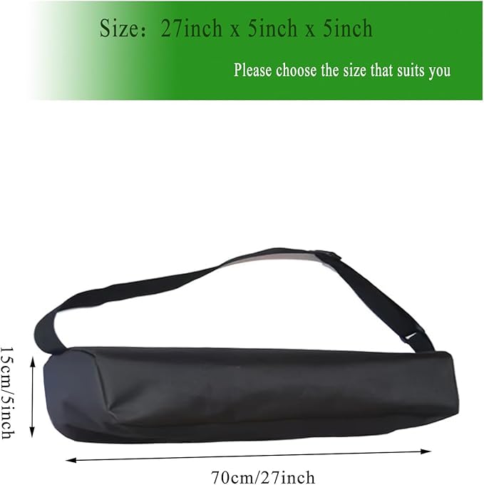 Multi-Purpose Duffle Bag for Sports Gear & Tripod Storage - Heavy Duty Waterproof Organizer for Camera Stand, Mic, Grill Tools, Camping Equipment (27''(L) x5''(H))