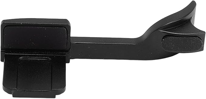 Dpofirs Aluminum Alloy Thumb Up Grip for Q2, CNC Machined Hot Shoe Hand Grip for Better Balance & OneHanded Operation (Black)