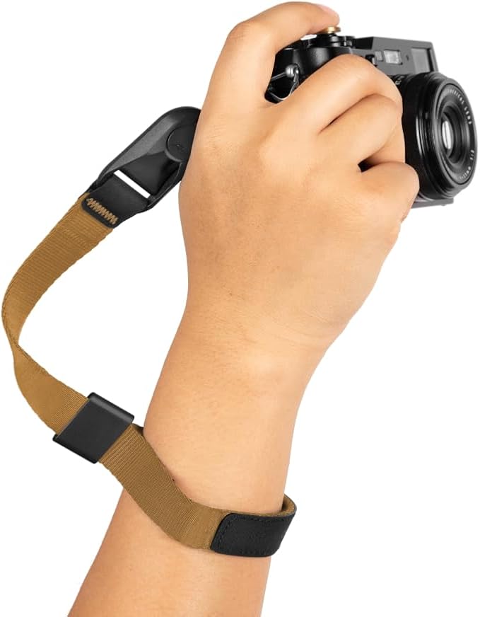 Peak Design Cuff Camera Wrist Strap, Compatible with DSLR, Compact and Point-and-Shoot Cameras, Low Profile, Quick Release
