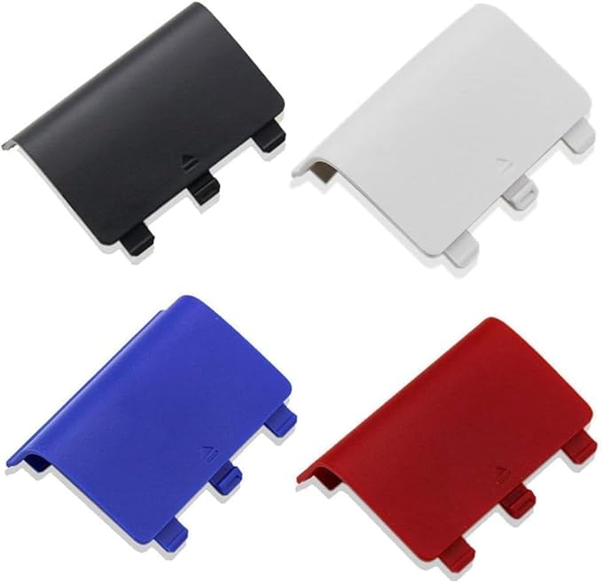 2PCS Battery Back Cover -White Precise Plastic Battery Back Cover Pack Headgear Accessory -Replacement Battery Doors Shell Repair Part
